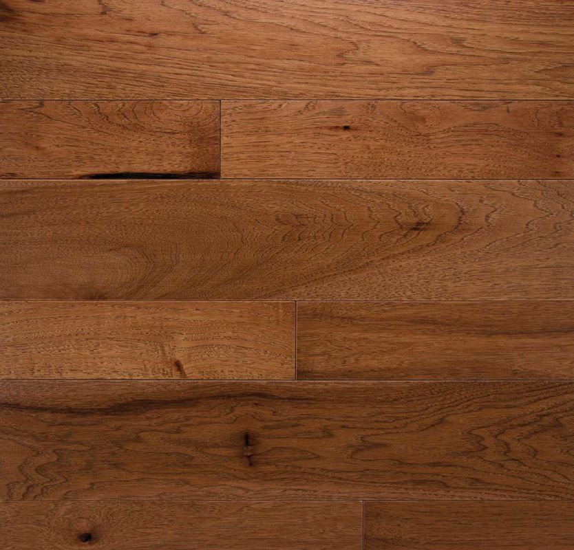 Close view of brown wood planks with visible grain and knots